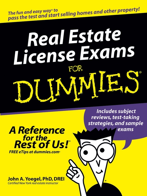 Title details for Real Estate License Exams For Dummies by John A. Yoegel - Available